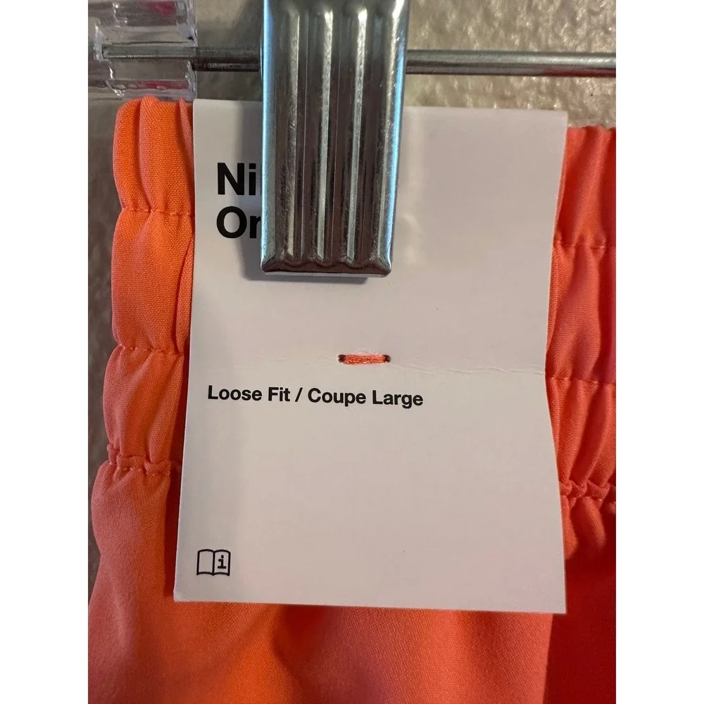 Nike‎ Kids Dri-FIT Loose Fit Athletic Shorts Bright Orange Size M L